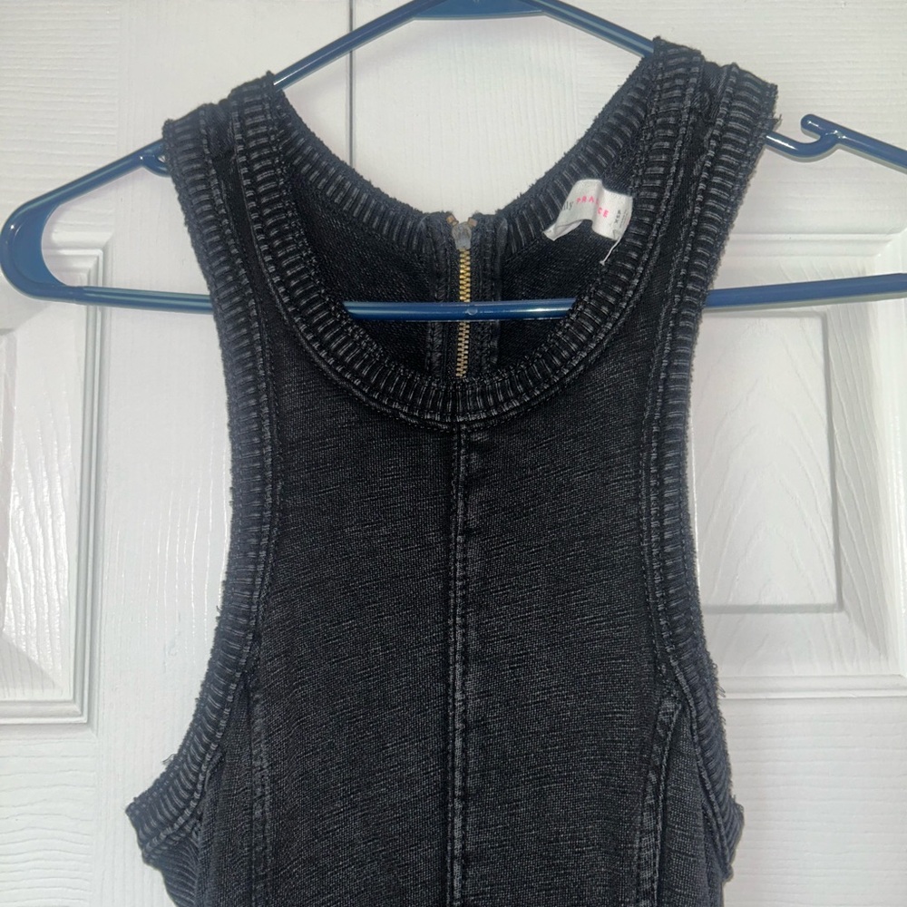 Free People Black Sleeveless Jumpsuit
